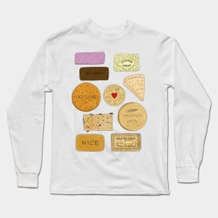 British Biscuits sticker set Long Sleeve T-Shirt